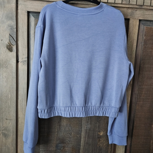 Yogalicious Crewneck Cropped Pullover Shirt Soft | Size L - Picture 4 of 6